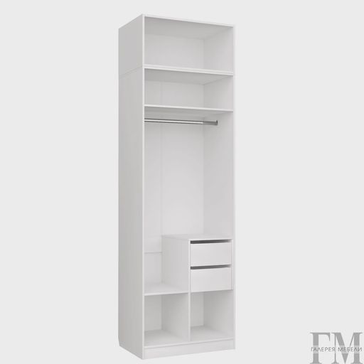 Шкаф «Чарли 22» с антресолью, белый